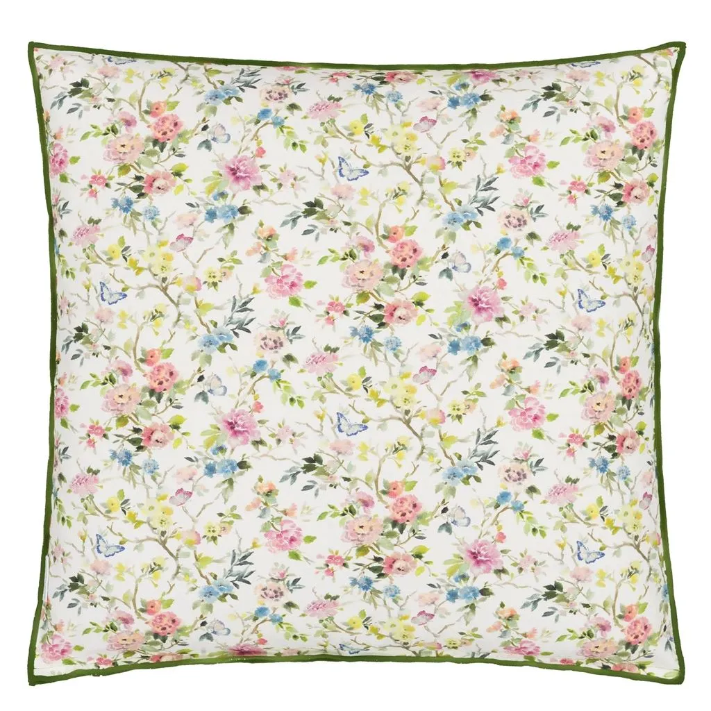 Designers Guild Fiore D'acqua Peony Coton Decorative Pillow