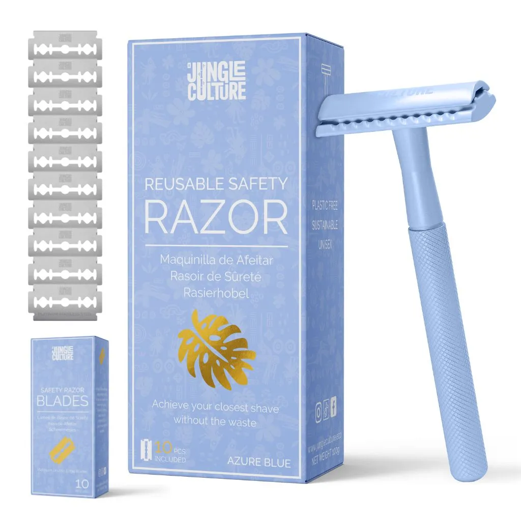 Diamond Grip Jungle Culture Safety Razors | Includes 10x Razor Blades