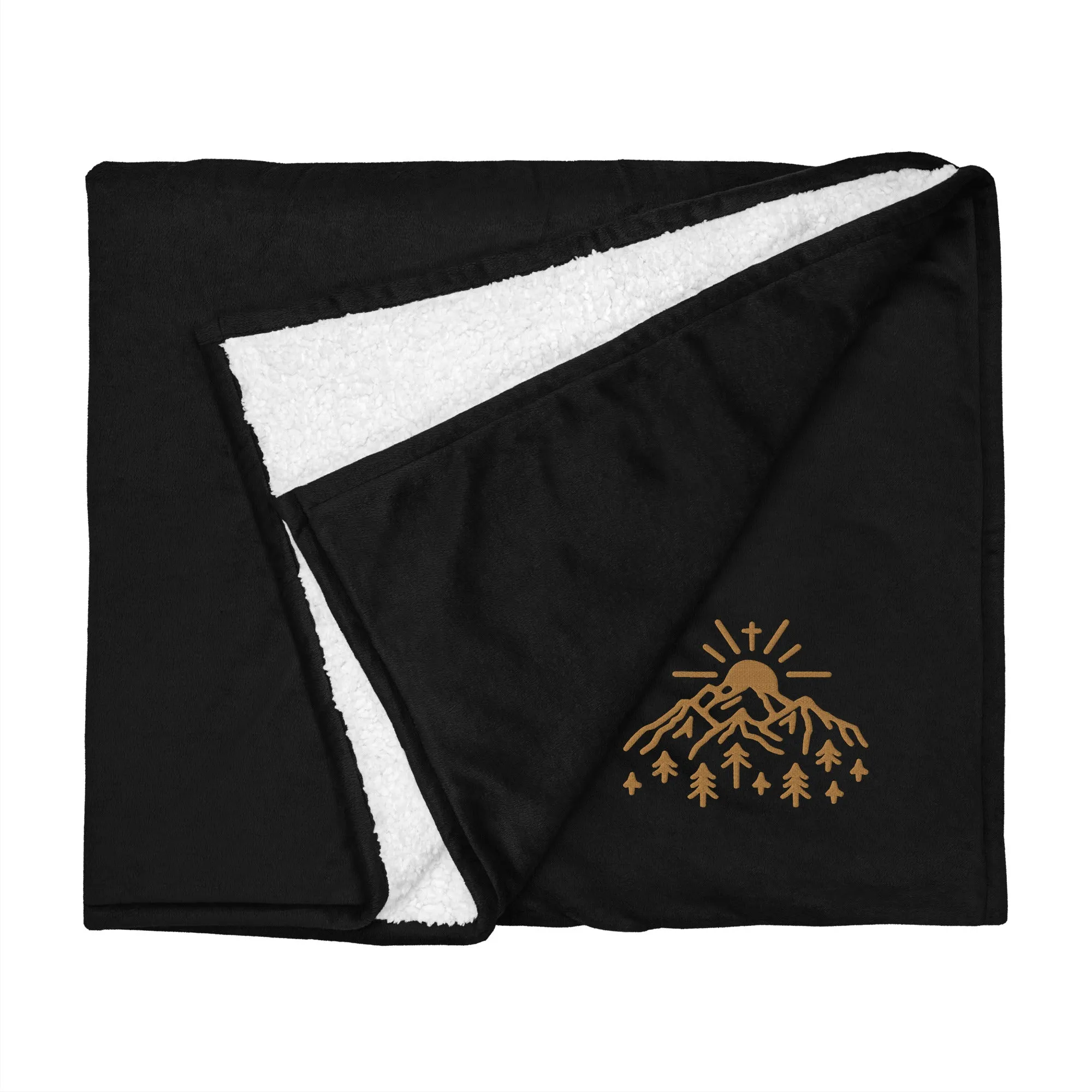 Embroidered Premium Sherpa Blanket - TWCC