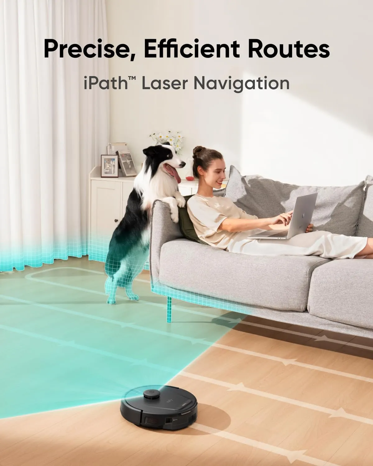 eufy L60 Robot Vacuum Cleaner, Ultra Strong 5,000 Pa, iPath Laser Navigation - Model T2267