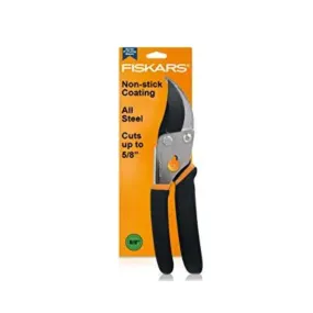 Fiskars Bypass Pruning Shears 5/8” Garden Clippers - Plant Cutting Scissors