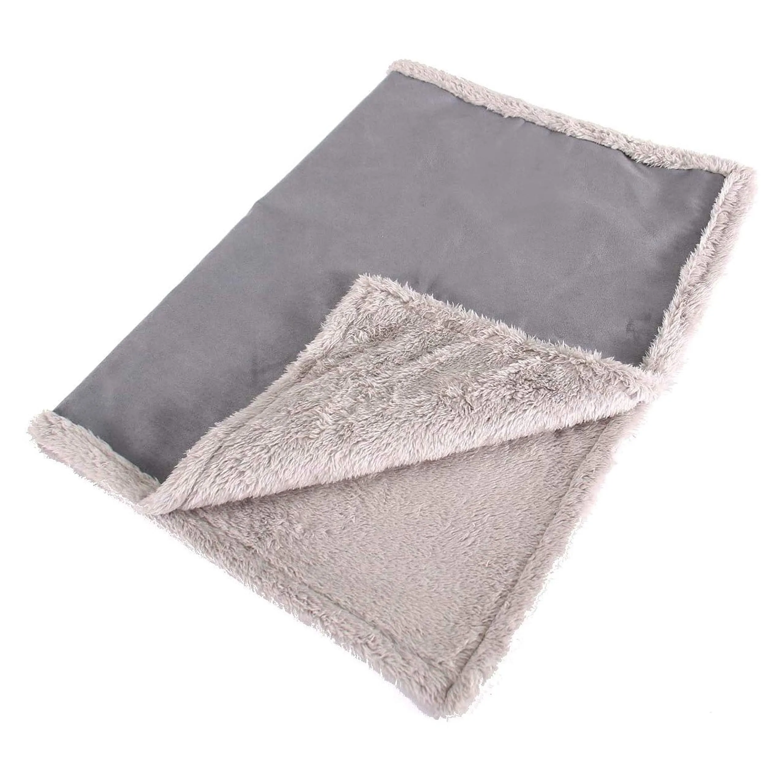 Fluffy Dog Blanket For Car And Couch, Washable Travel Dog Mat