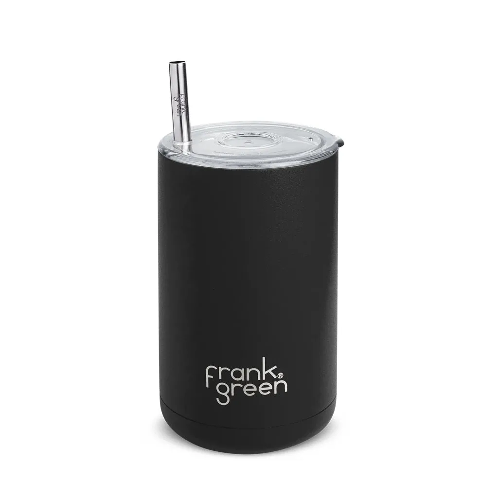 Frank Green Iced Coffee Cup With Straw 15oz / 425ml - Midnight