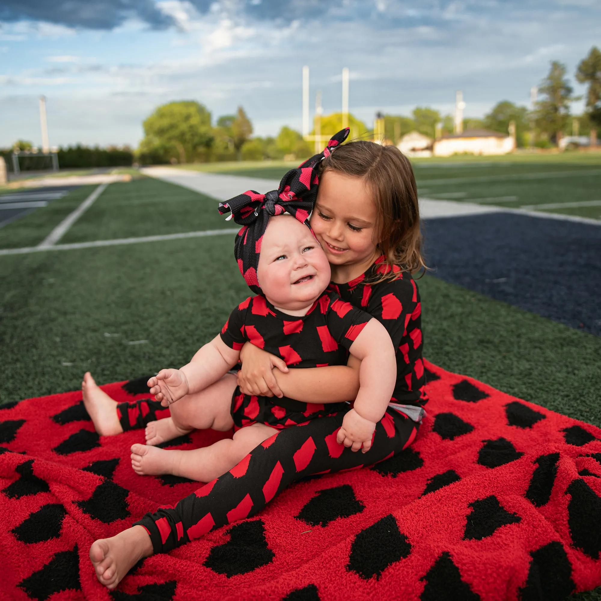 Georgia Black & Red PLUSH BLANKET