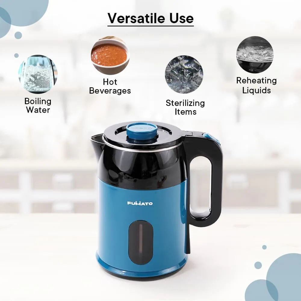 Gleevers The Better Home FUMATO Wedding Gift | Rice Cooker & Electric Kettle |Perfect Gifting Combo| Colour Coordinated sets| 1 year Warranty (Midnight Blue(Electric kettle   Rice cooker)