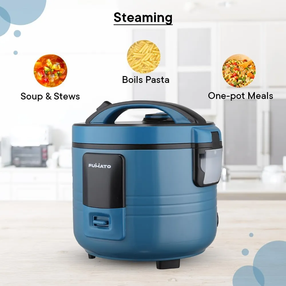 Gleevers The Better Home FUMATO Wedding Gift | Rice Cooker & Electric Kettle |Perfect Gifting Combo| Colour Coordinated sets| 1 year Warranty (Midnight Blue(Electric kettle   Rice cooker)