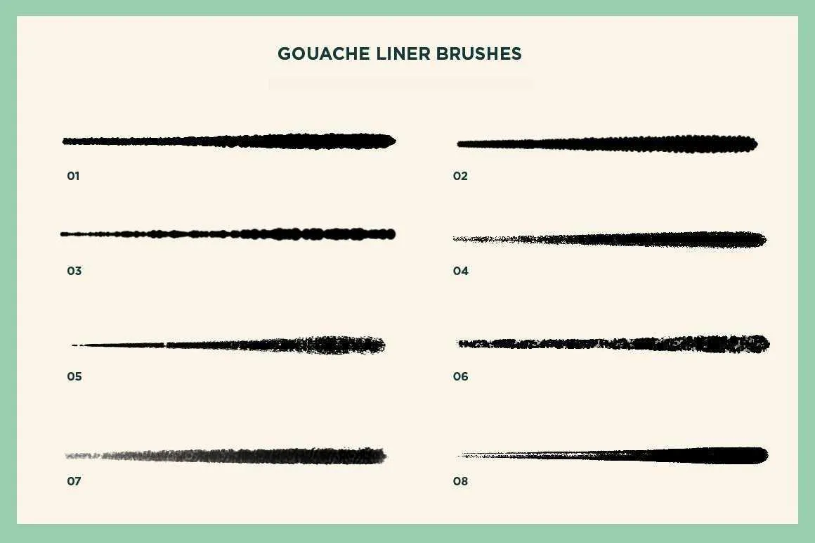 Gouache Shader Brushes for Photoshop