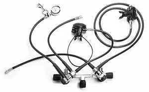 Halcyon doubles hose kit: 7'  primary, 22" secondary, 24" & 6" hp