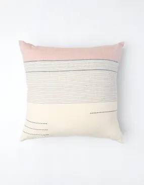 Hand Loomed Cotton Sunset Stripe Pillow