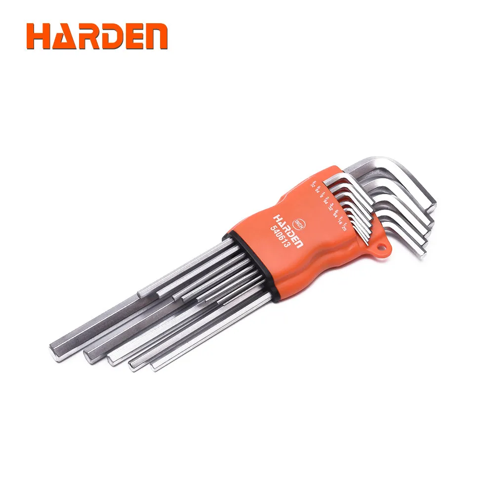 Harden 13Pcs Inch Long Hex Key Wrench 13pc