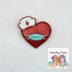 Healthcare Hero Heart Feltie Design