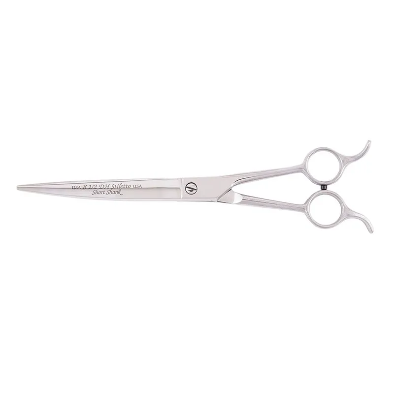 Heritage Cutlery ST85DH-C 10'' Pet Grooming Scissor w/ semi-oval Shape Blade / Double Hook / Curved Blade