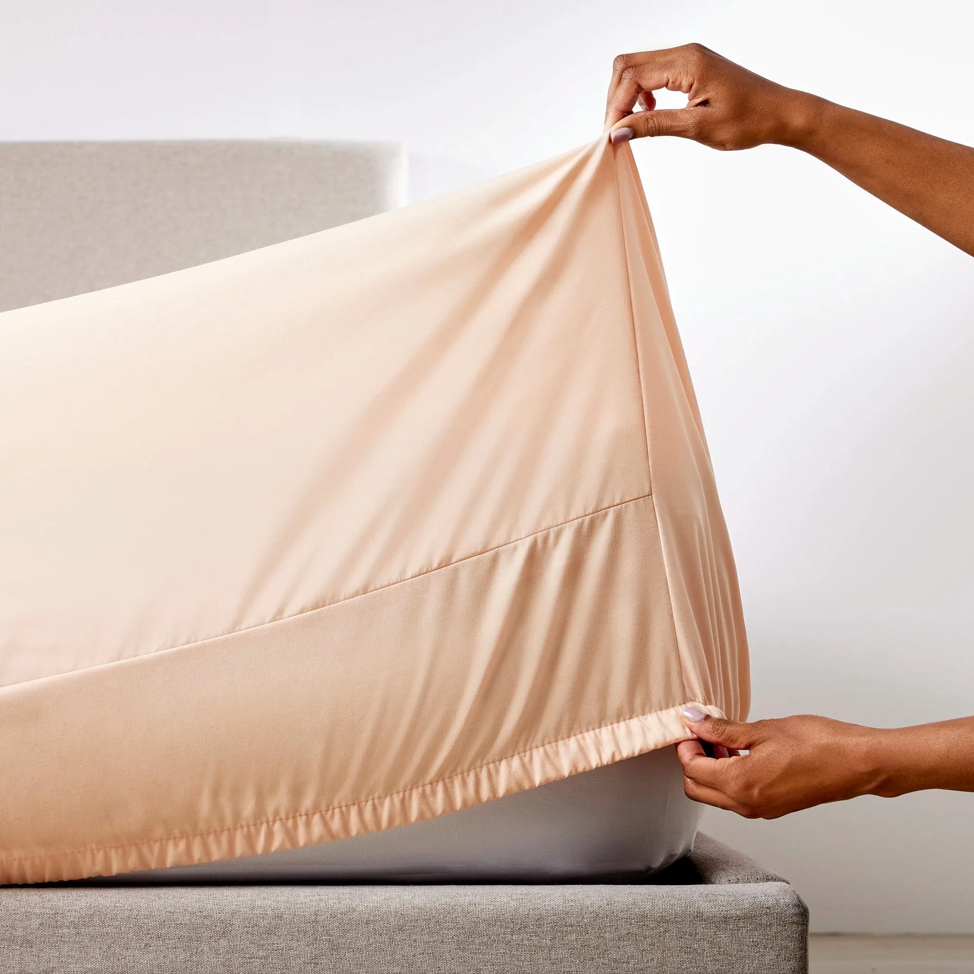 Hot Coral Fitted Sheet