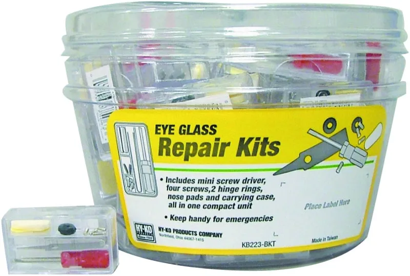 Hy-Ko KB223-BKT Eyeglass Repair Kit, Plastic :EA: QUANTITY: 50