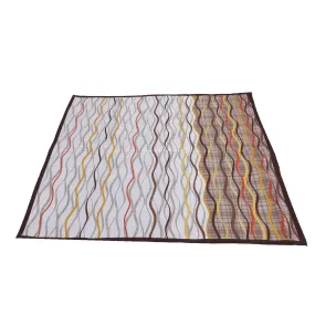 Kuber Industries Leaf Shining Design Waterproof PVC Food Mat Bedsheet Protector Bed Server (Gold) - CTKTC045618