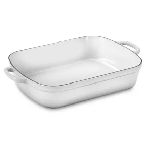 Le Creuset Signature Cast Iron 12.75" x 9.75" White Roasting Pan