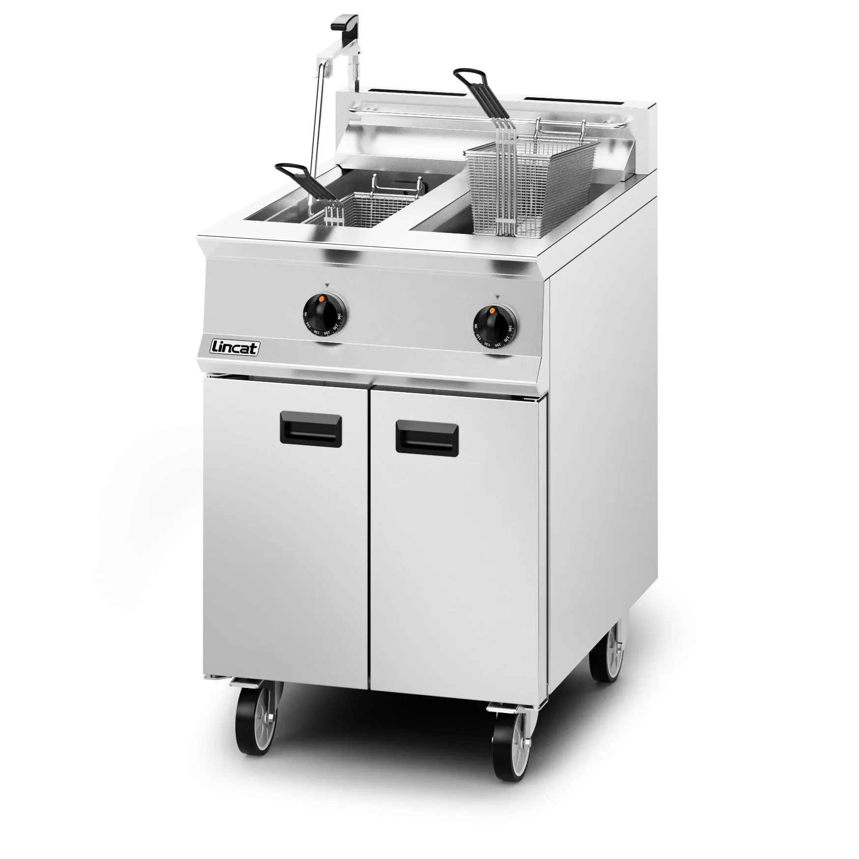 Lincat Opus 800 Natural/LPG Free-standing Twin Tank Fryer  - W 600 mm - 32.0 kW OG8111