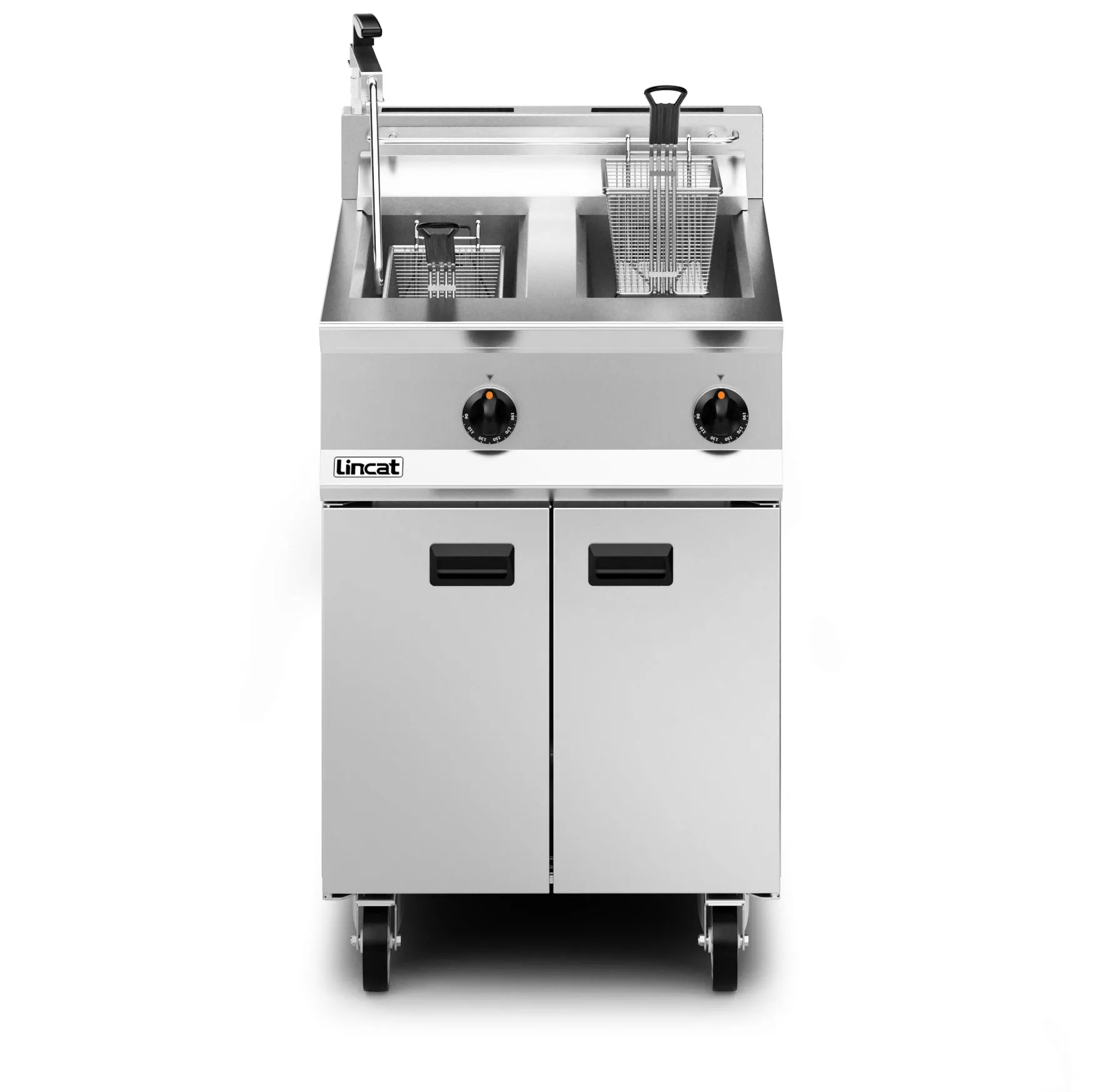 Lincat Opus 800 Natural/LPG Free-standing Twin Tank Fryer  - W 600 mm - 32.0 kW OG8111