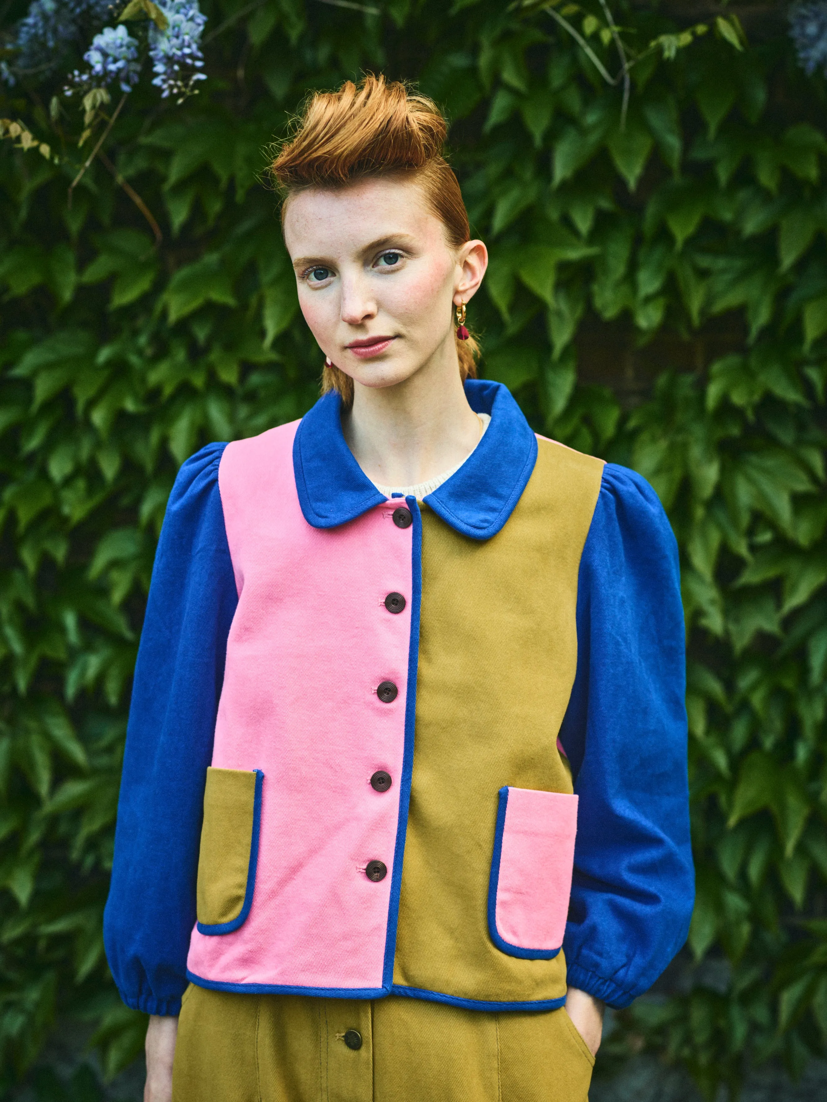 Lowie Cotton Drill Colourblock Jacket