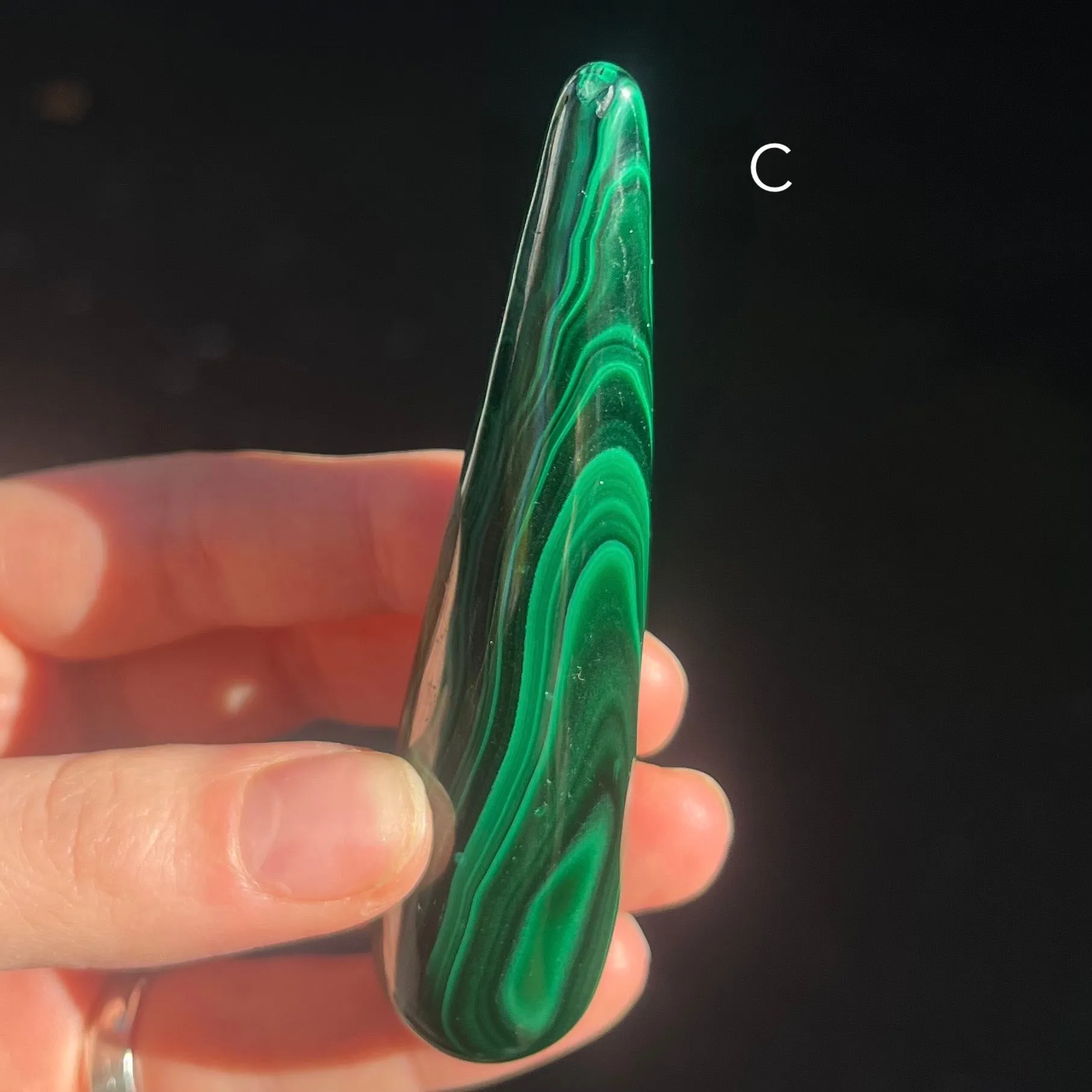 Malachite Healing Wands ~ 3 Sizes