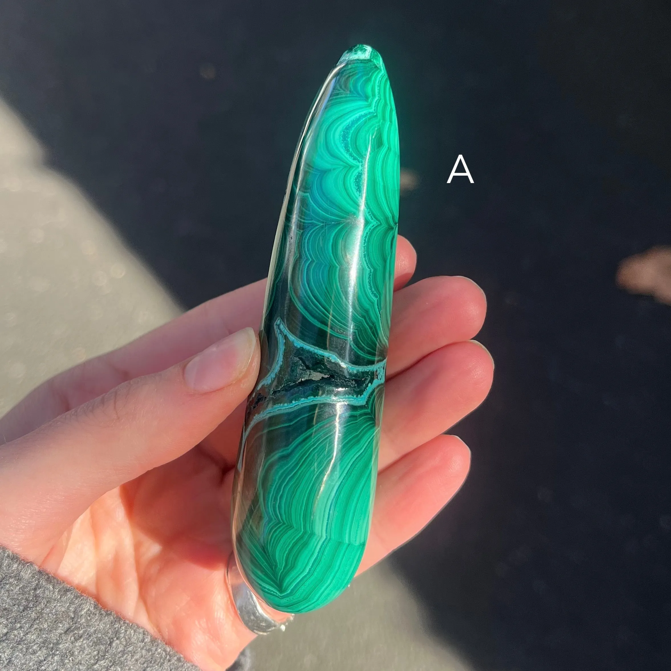 Malachite Healing Wands ~ 3 Sizes