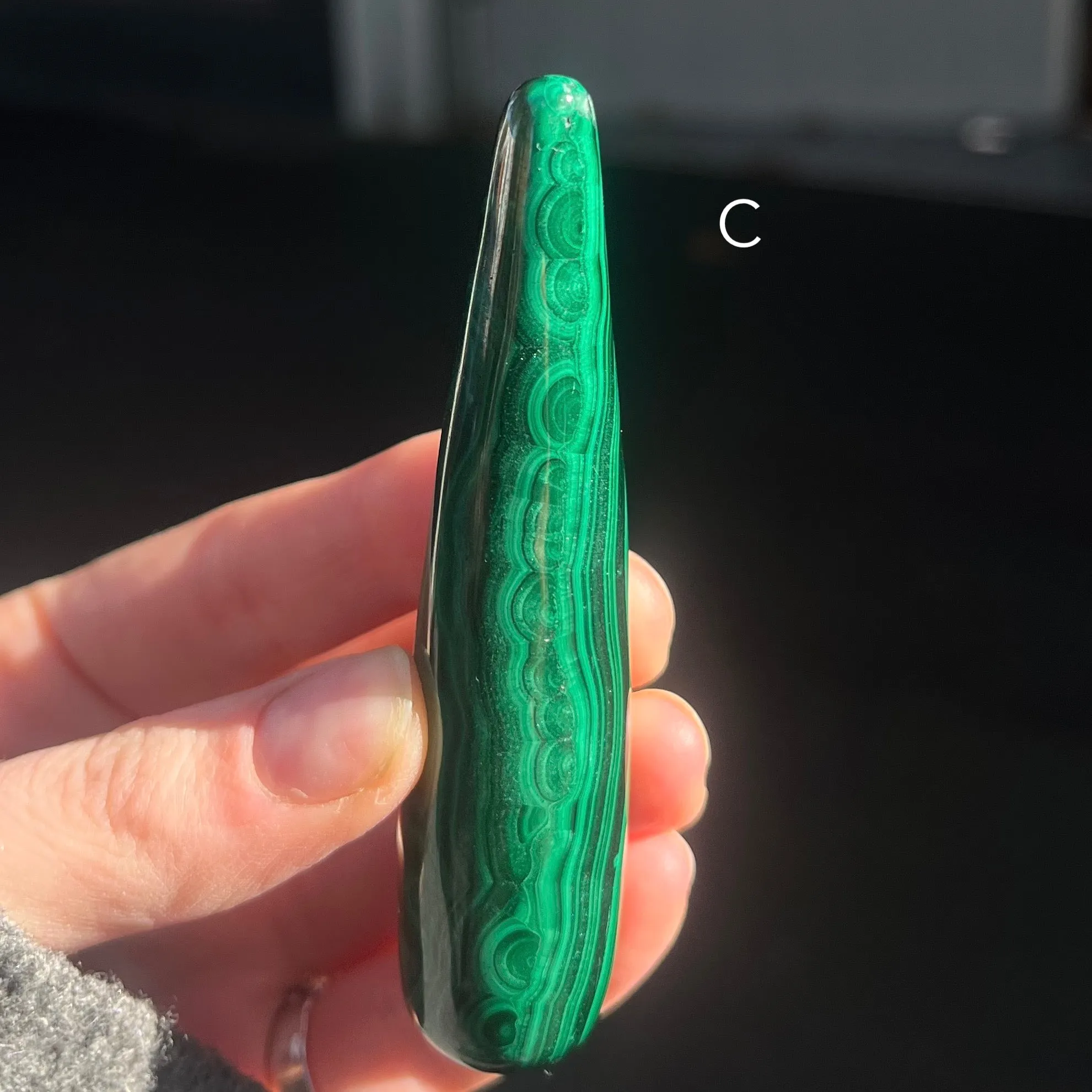 Malachite Healing Wands ~ 3 Sizes