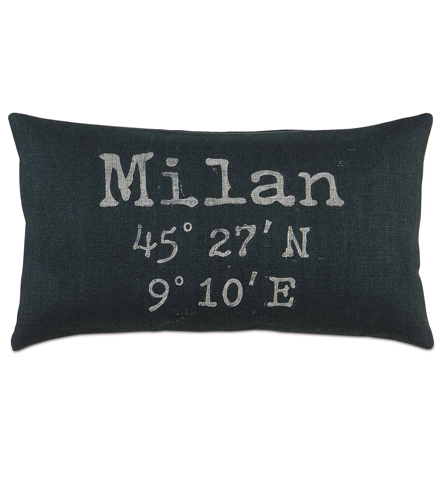 Milan Coordinates Burlap Lumbar Pillow Cover 15x26