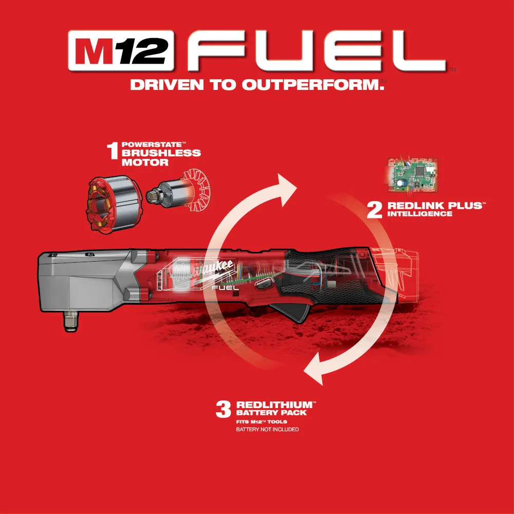 Milwaukee 2564-20 M12 FUEL™ 3/8" Right Angle Impact Wrench   Free Battery