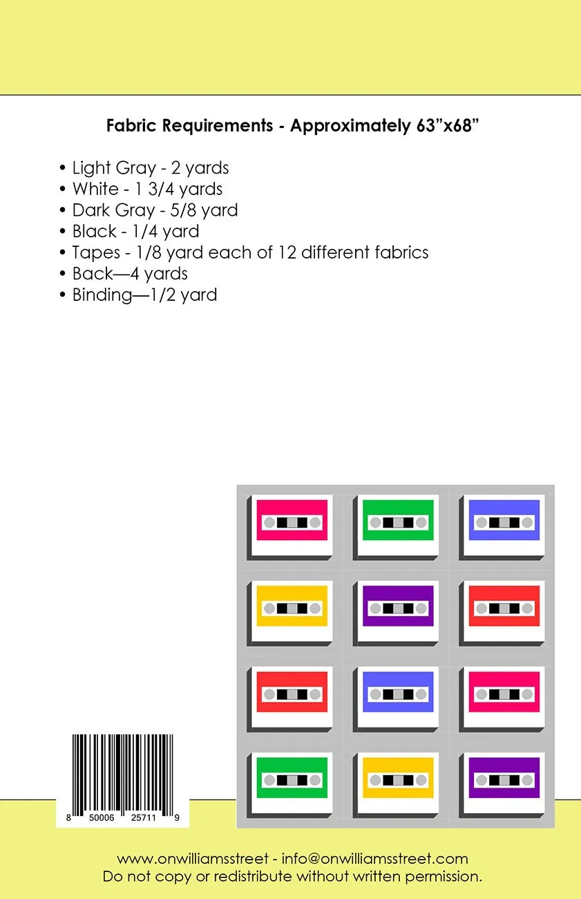 Mix Tape Quilt Pattern