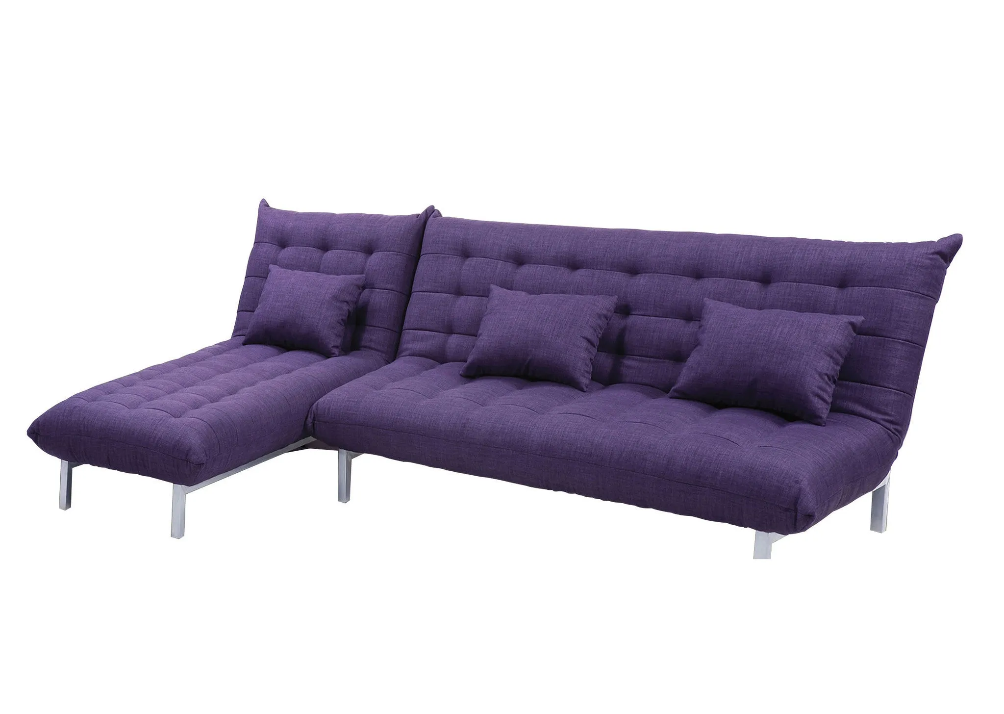 Modern L-Shape Sofa Mm 346783 Purple