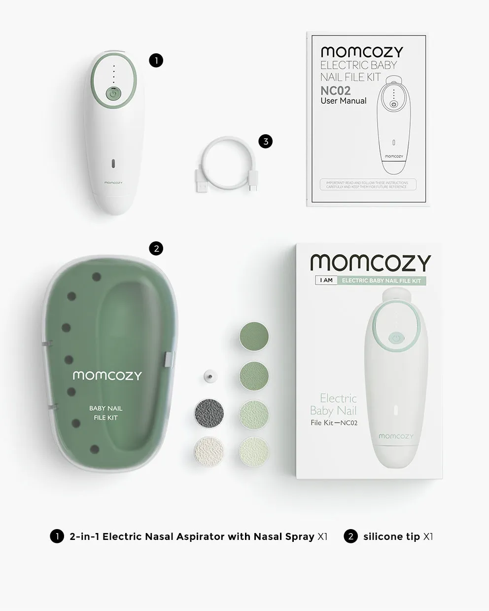 Momcozy Electric Baby Nail File - Low Noise