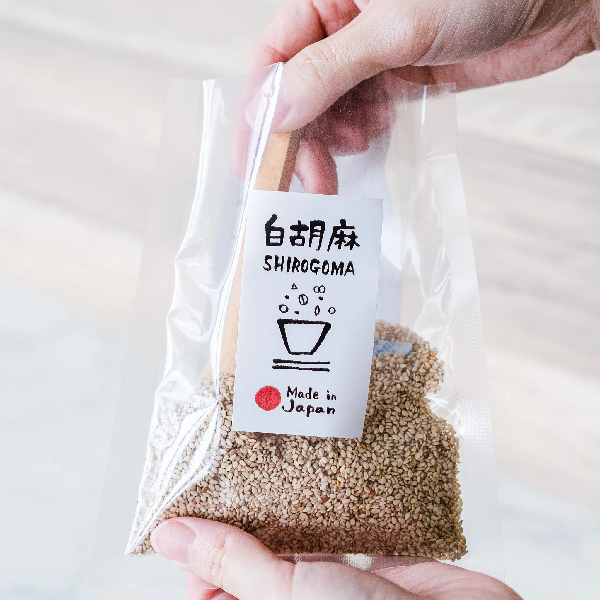 【MORIKA】Japanese white sesame seeds - 日本産洗い胡麻　白 - 50g