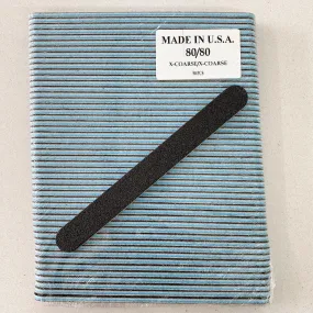 Nail File - 80/80 Blue Round-end Box/40bags