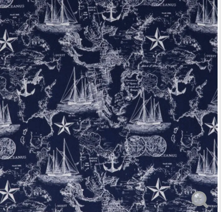 Navy Nautical Maps and Boats Sea Cotton Weighted Blanket or Lap Pad Cotton Fabric - Toddler, Child, Teen, Adult -Dot Minky - Anxiety, Sleep.