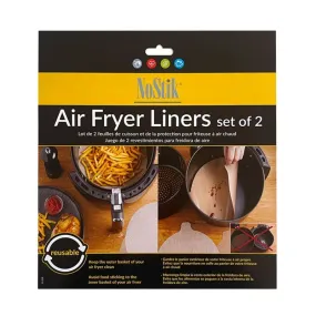 NoStik – Reusable Non-Stick Air Fryer Liners Set of 2 "Made In Belgium"