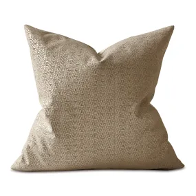 Oat Basket Woven Throw Pillow Cover 24x24