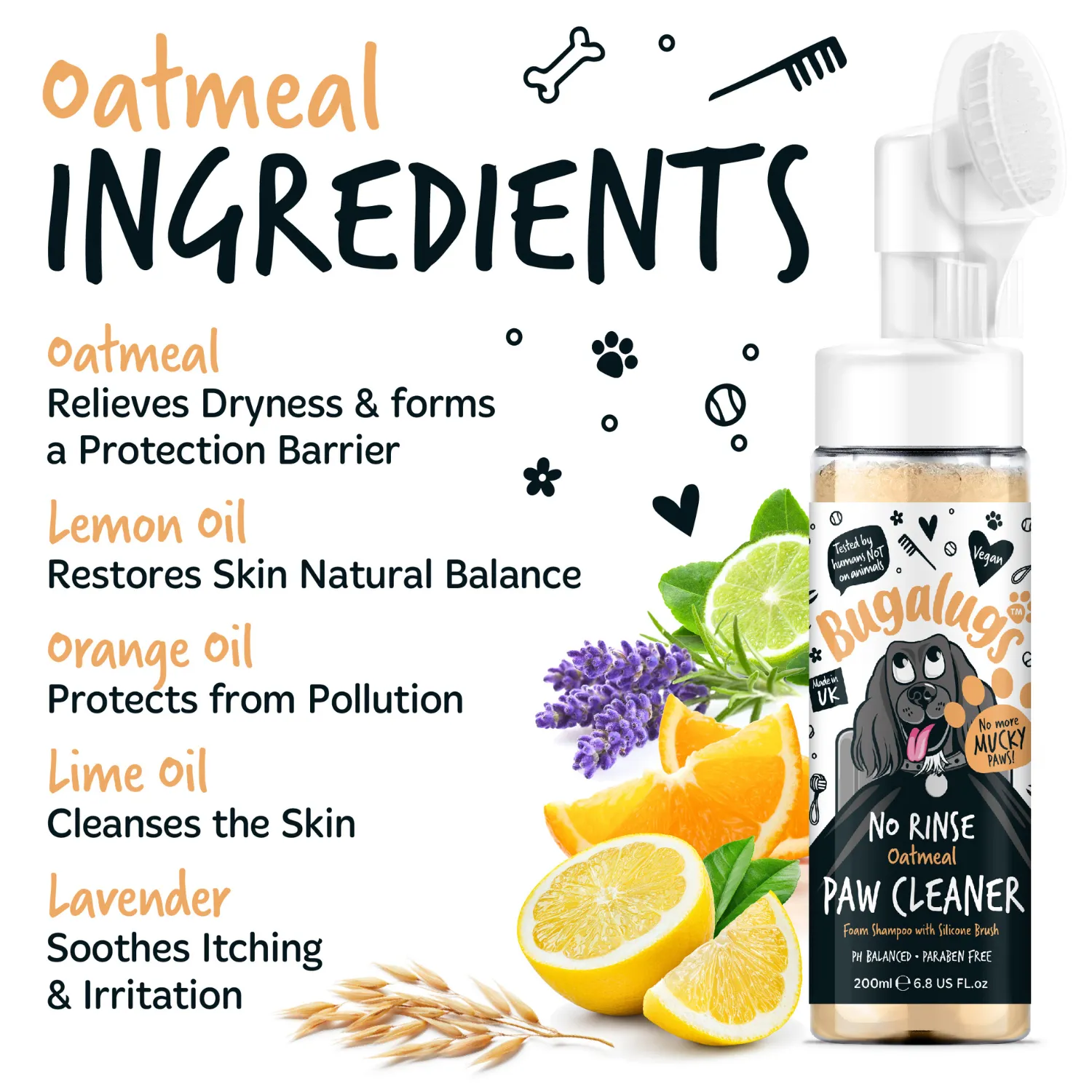 Oatmeal No Rinse Paw Cleaner