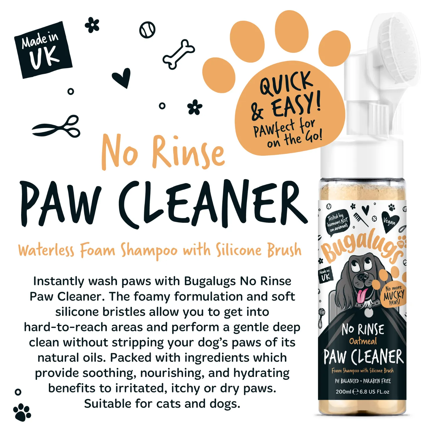 Oatmeal No Rinse Paw Cleaner