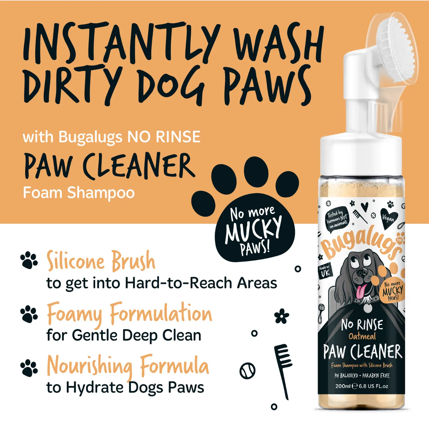 Oatmeal No Rinse Paw Cleaner