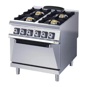 Olis Heavy Duty 4 Burner Electric Static Oven Range D94 - HW890