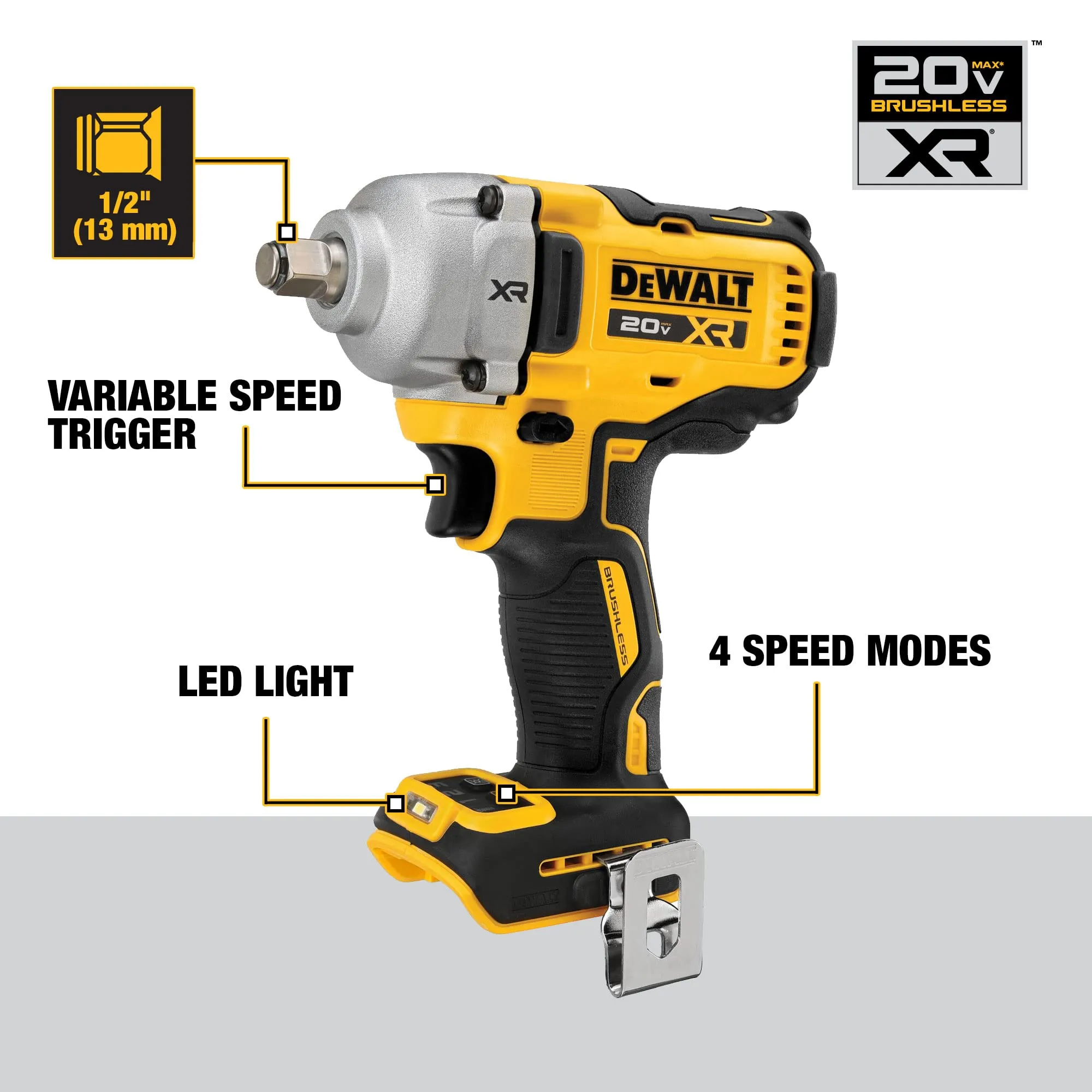 Open Box -  DEWALT 20-Volt MAX XR Cordless 1/2 in. Impact Wrench (Tool-Only)