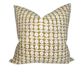 Pahari Pillow Cover in Saffron, Walter G Textiles