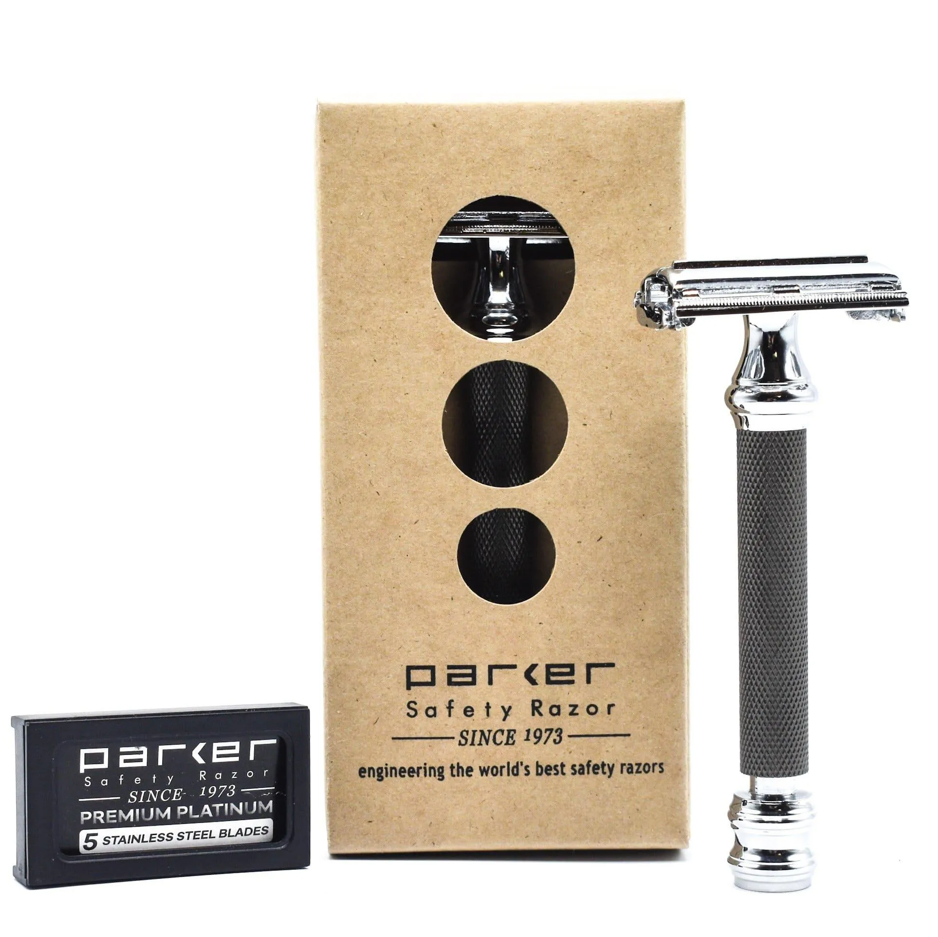 Parker Butterfly Open Safety Razor 76R - Graphite