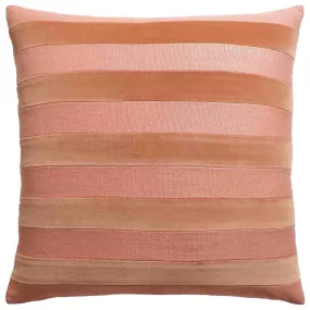 Parker Stripe Old Rose Decorative Pillow Ryan Studio