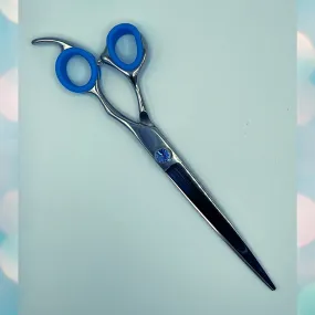 Pawfection Shears by Myke Ross Straight 7.5" Blue Gem