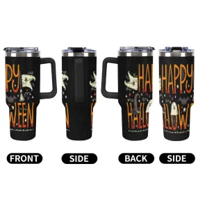 Personalized Large Capacity Car Cup Halloween 40oz Tumbler with Handle, Lid, Straw and Brush