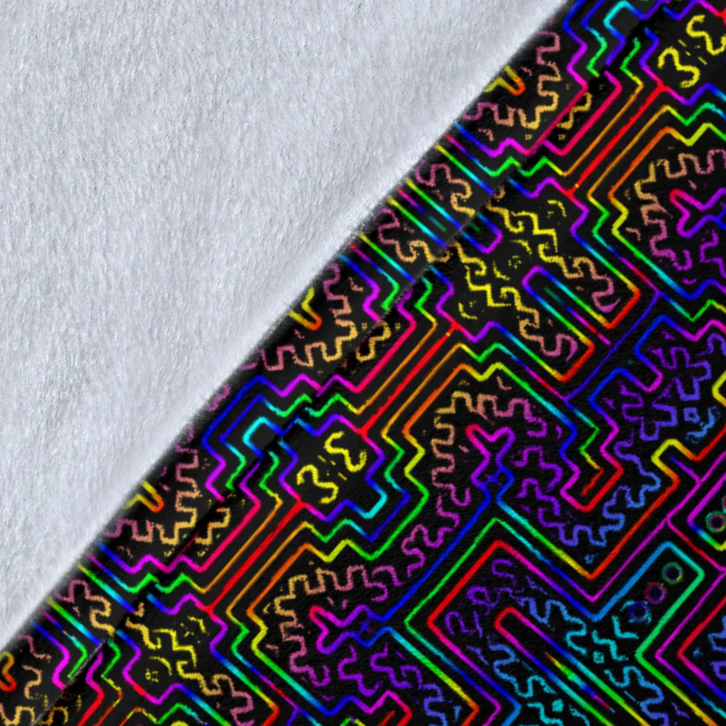 Prismatic Overlay | Micro Fleece Blanket | Hakan Hisim