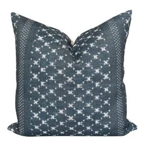 READY TO SHIP Designer Clay McLaurin Nagoya Pillow Cover in Indigo