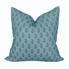 READY TO SHIP Peter Dunham Designer PIllow Cover Rajmata in Blue/Blue