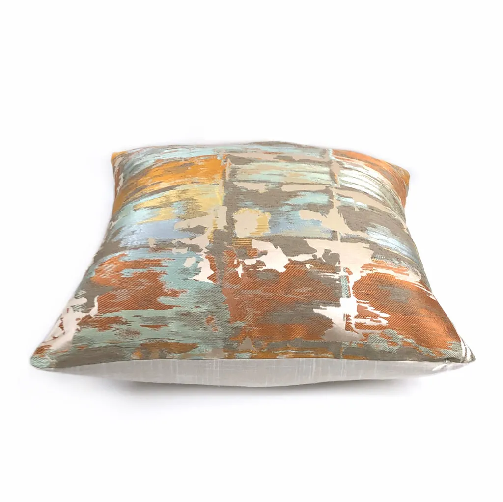 Robert Allen Beacon Hill Annina Mandarin Modern Abstract Silk Linen Pillow Cover